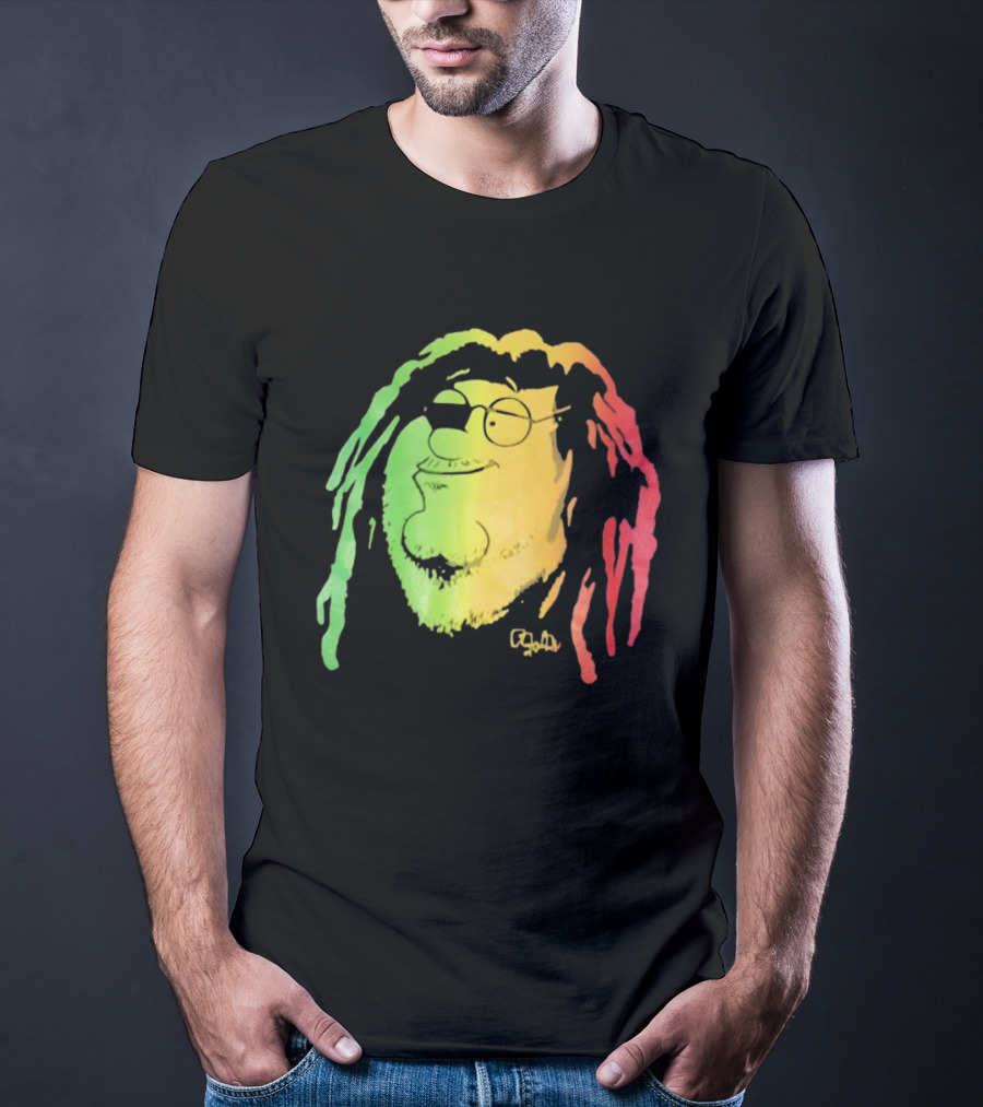Family Guy Peter Griffin Rasta Colors Bob Marley Style T-Shirt