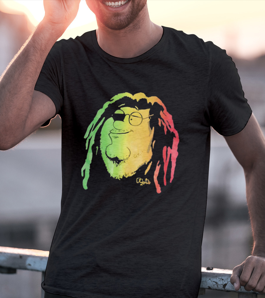 Family Guy Peter Griffin Rasta Colors Bob Marley Style T-Shirt