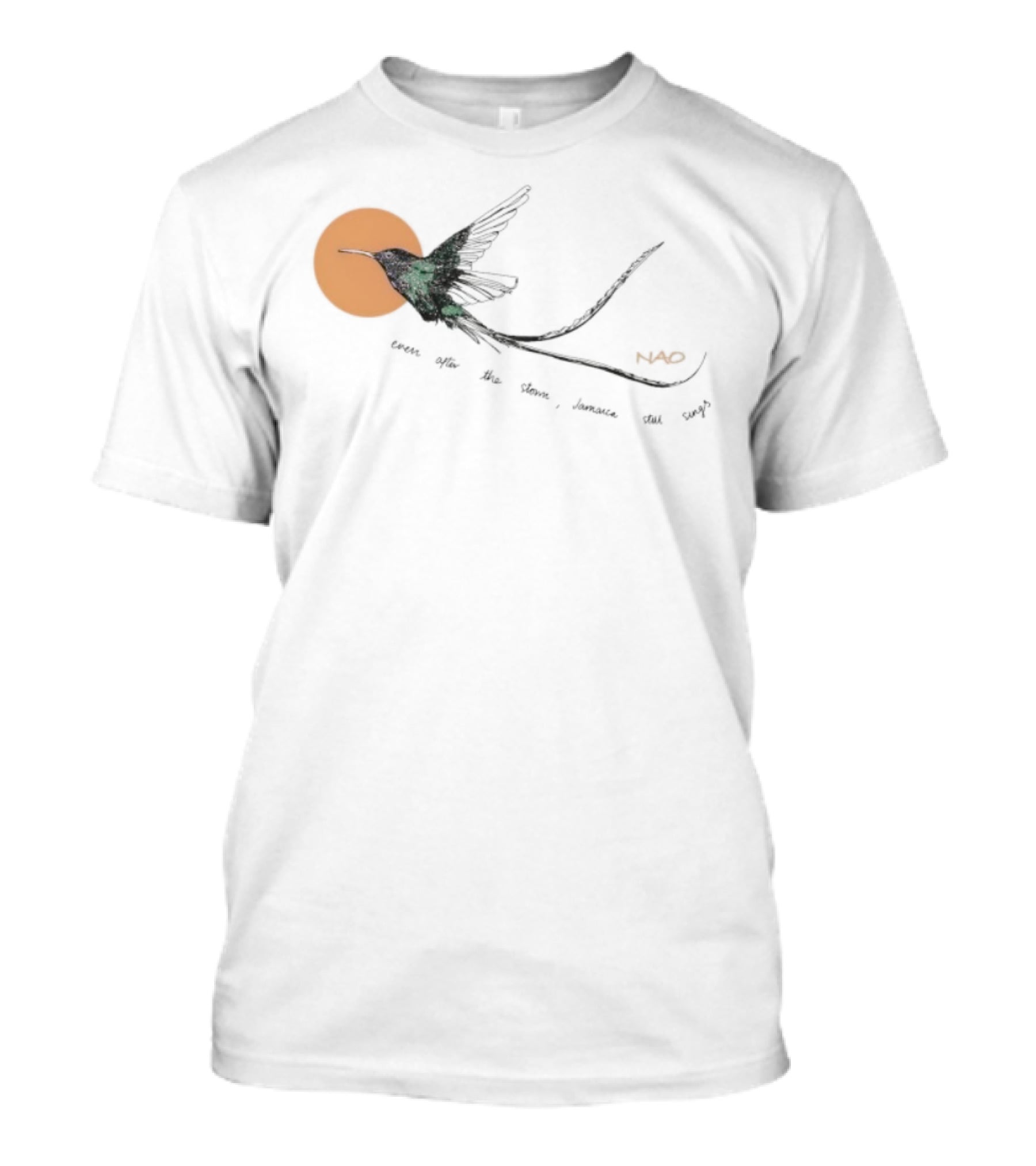 Nao X Hurricane Relief Even Often The Storm Jamaica Still Sings Bird T-Shirt