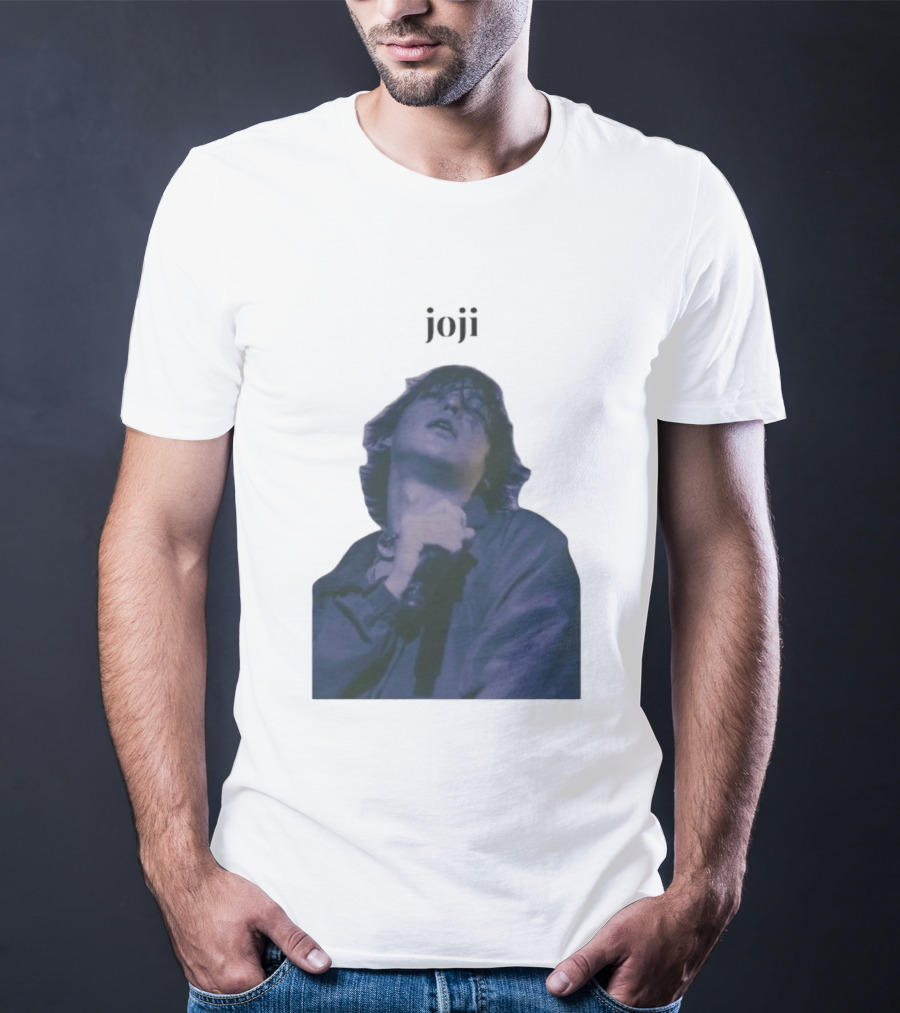 Joji Singer Mic Moment Blue Jacket Performance T-Shirt