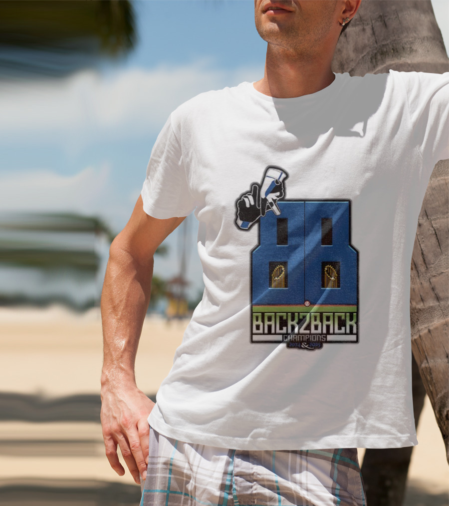 Back 2 Back Champions 2024 2025 MLB World Series Athlete Dodgers T-Shirt