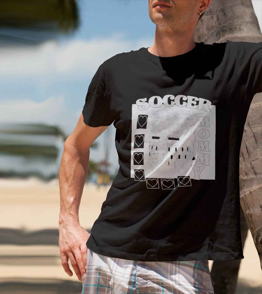 Soccer Mommy Shield Hearts And Helmet T-Shirt