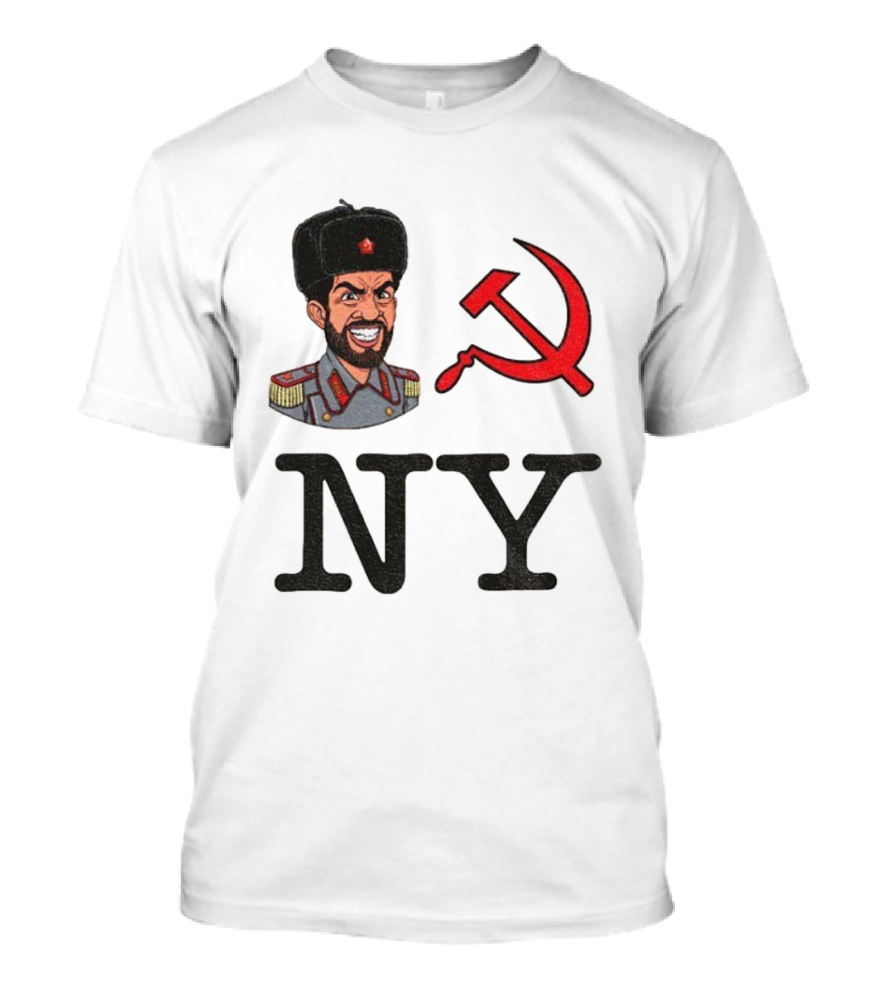 NY Communist Party Zohran Mamdani Imagery With Hammer And Sickle T-Shirt