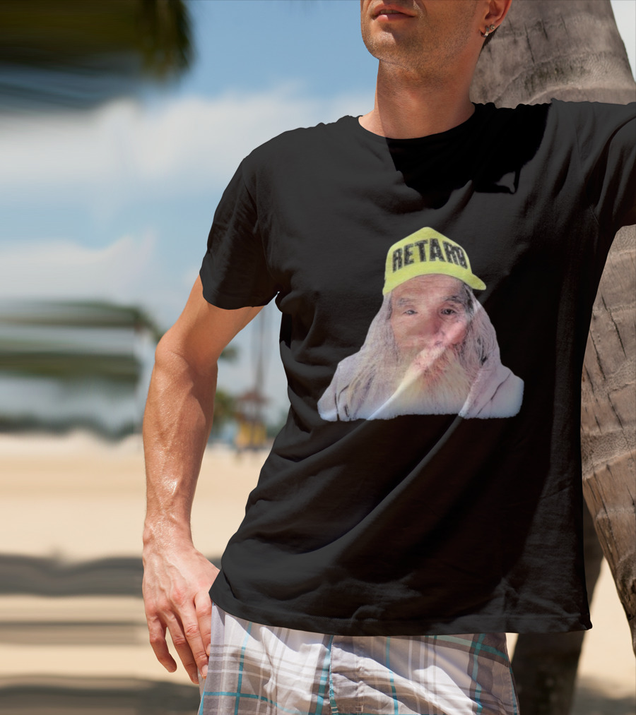 RETARD Fuji Parody Hat Old Man Iconic Style T-Shirt