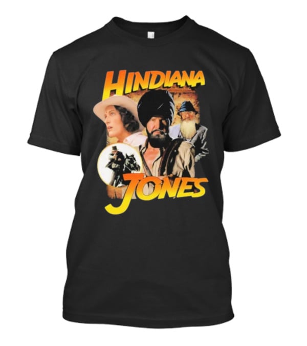 Hindiana Jones Adventure Turban Fedora Characters Indiana Jones Movie Theme T-Shirt