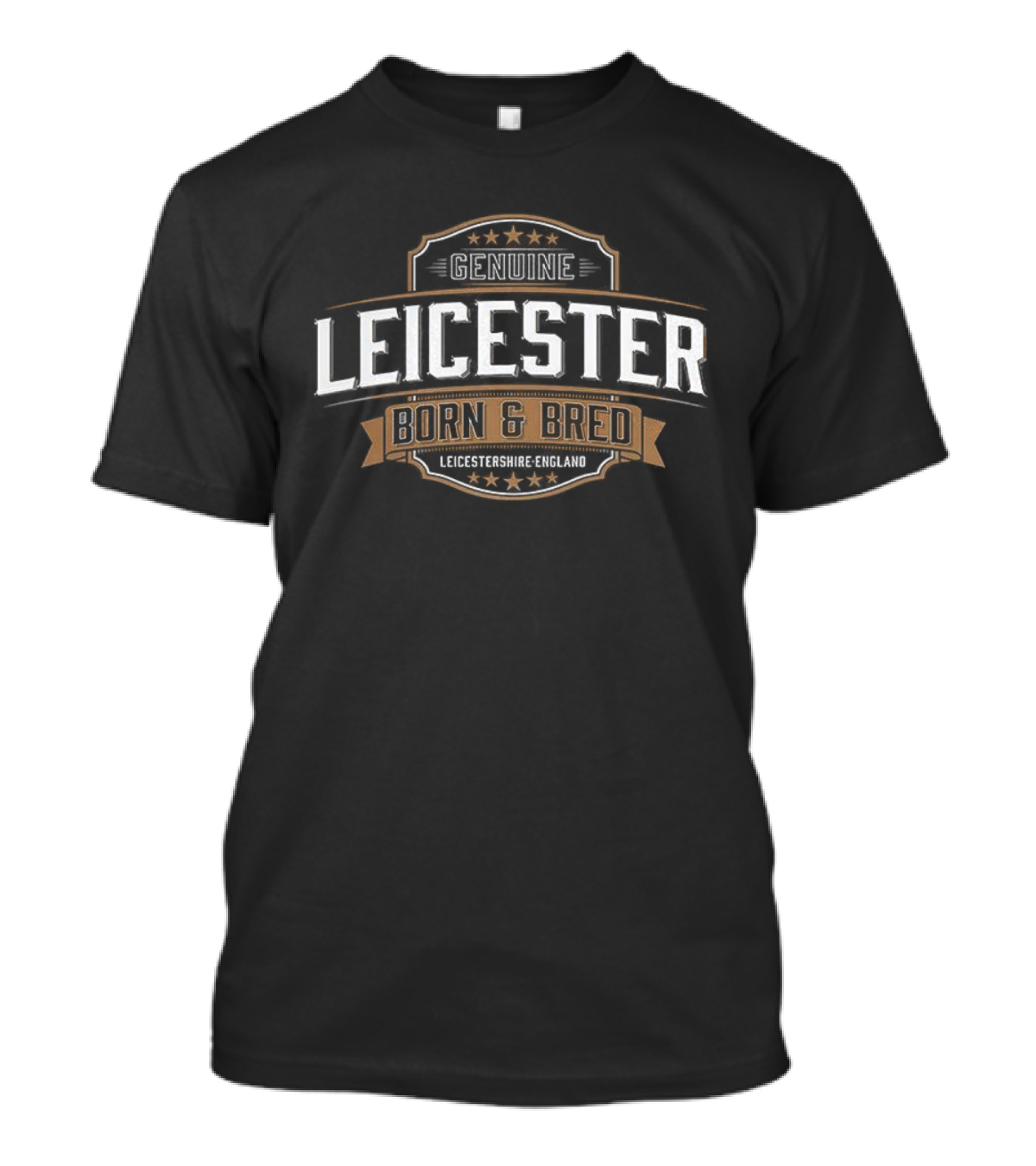 Genuine Leicester Born And Bred England Heritage Style T-Shirt