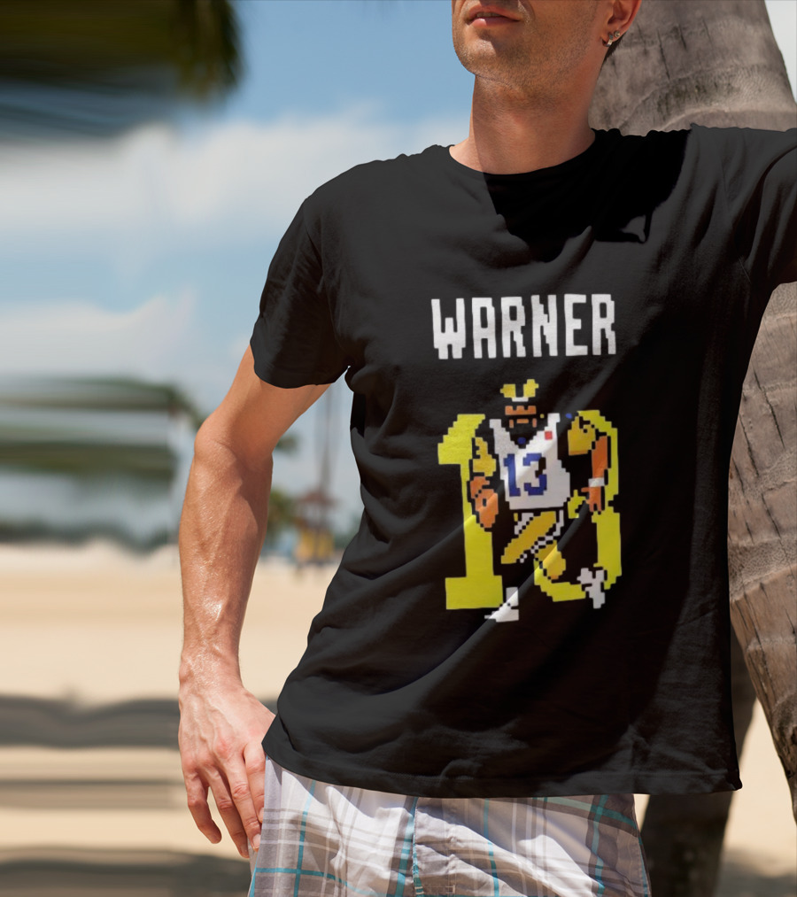 Kurt Warner Los Angeles Rams Retro 8-Bit 13 NFL T-Shirt