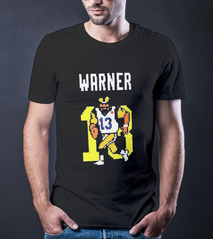 Kurt Warner Los Angeles Rams Retro 8-Bit 13 NFL T-Shirt