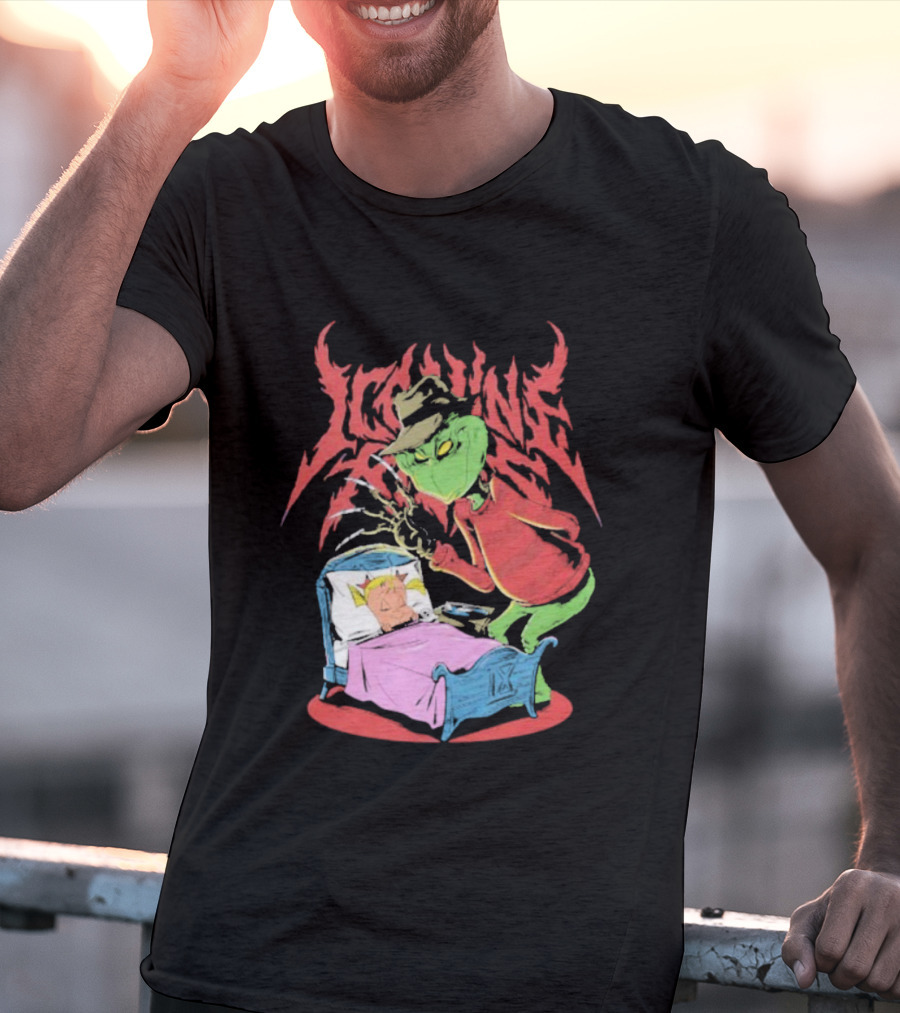 Ice Nine Kills Horror Christmas Crossover With The Grinch And Freddy Krueger T-Shirt