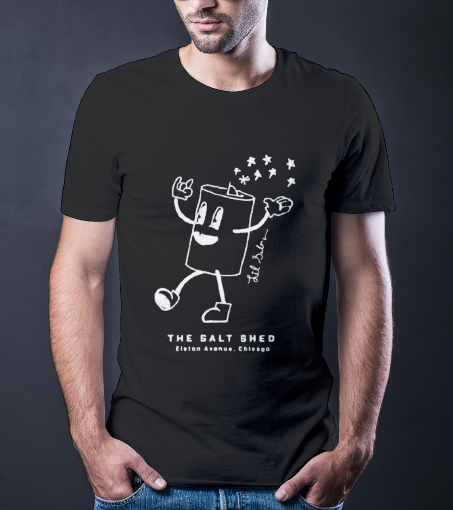 Lil’ Salty Cartoon The Salt Shed Elston Avenue Chicago T-Shirt