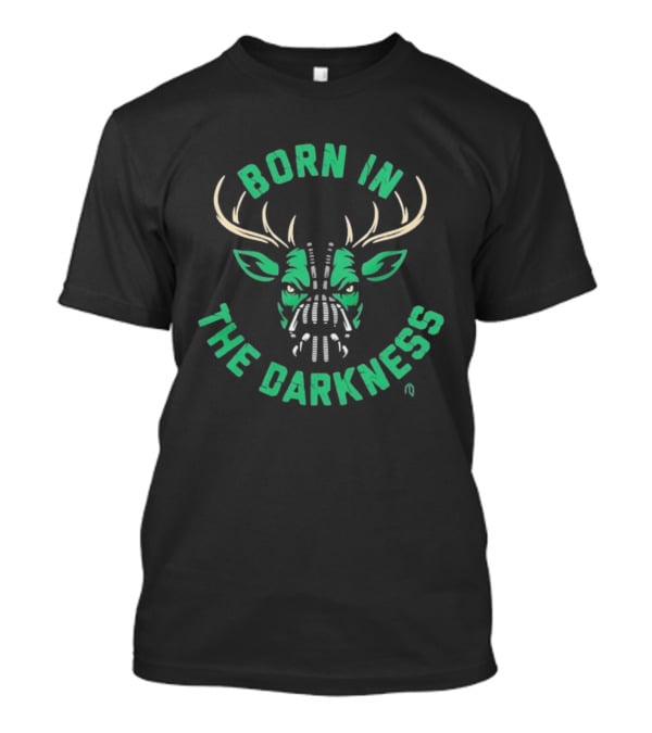Milwaukee Bucks Born In The Darkness Deer Face Mask T-Shirt