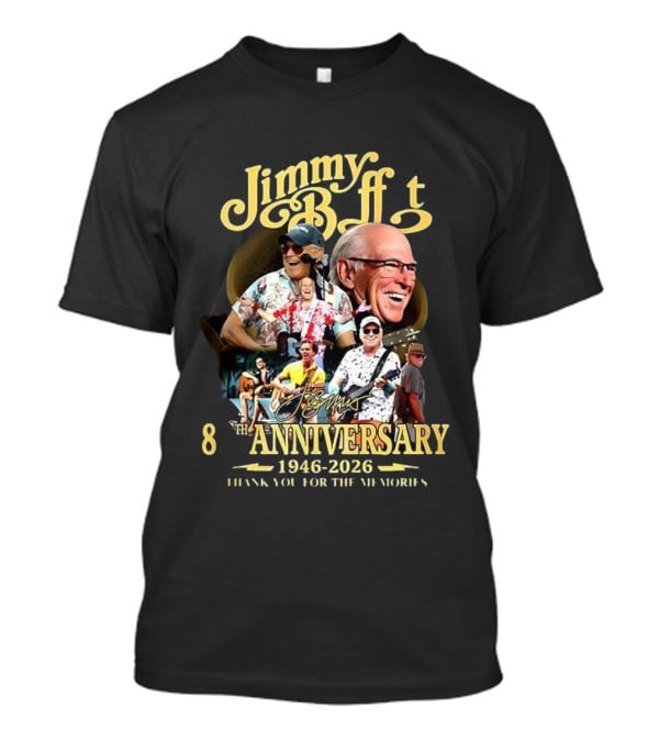 Jimmy Buffett 80th Anniversary 1946-2026 Thank You For The Memories T-Shirt
