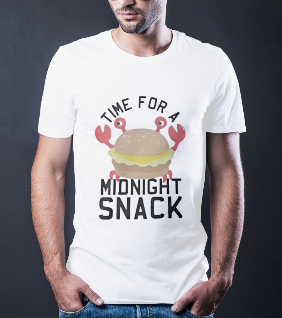 Time For A Midnight Snack Crab Burger T-Shirt