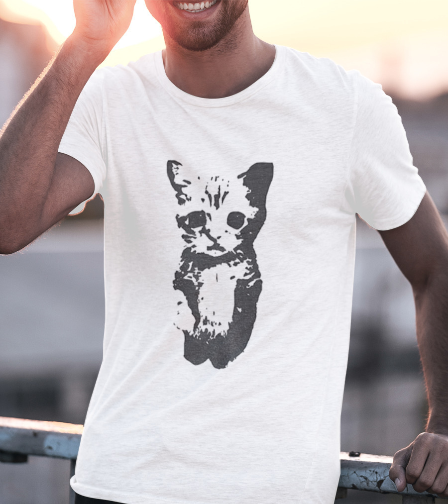 Cute Cat Funny Whimsical Feline Charm T-Shirt