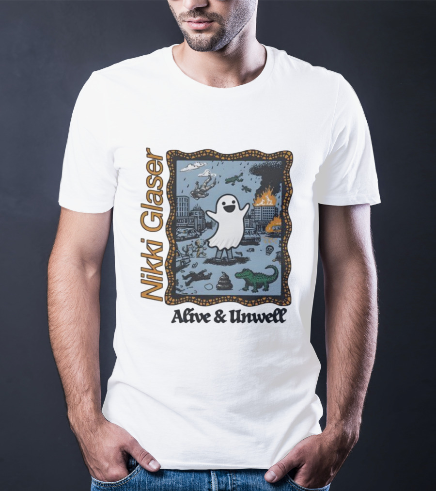 Nikki Glaser Ghost Alive And Unwell City Chaos T-Shirt
