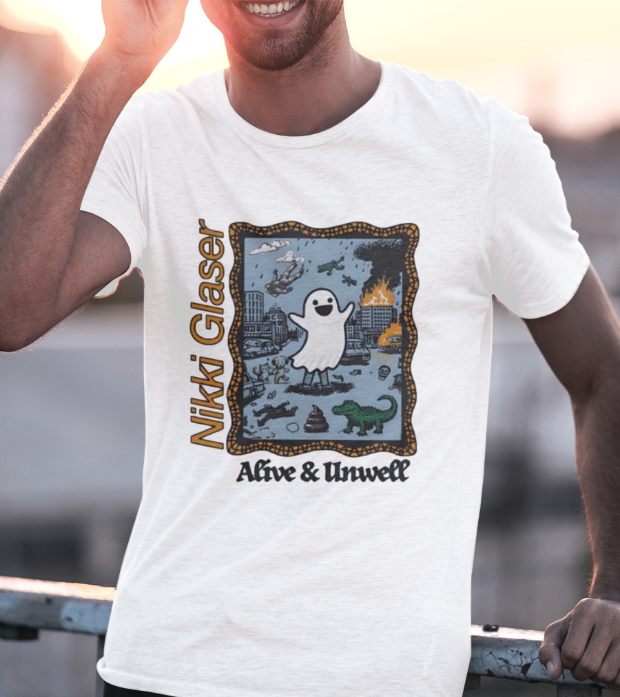 Nikki Glaser Ghost Alive And Unwell City Chaos T-Shirt