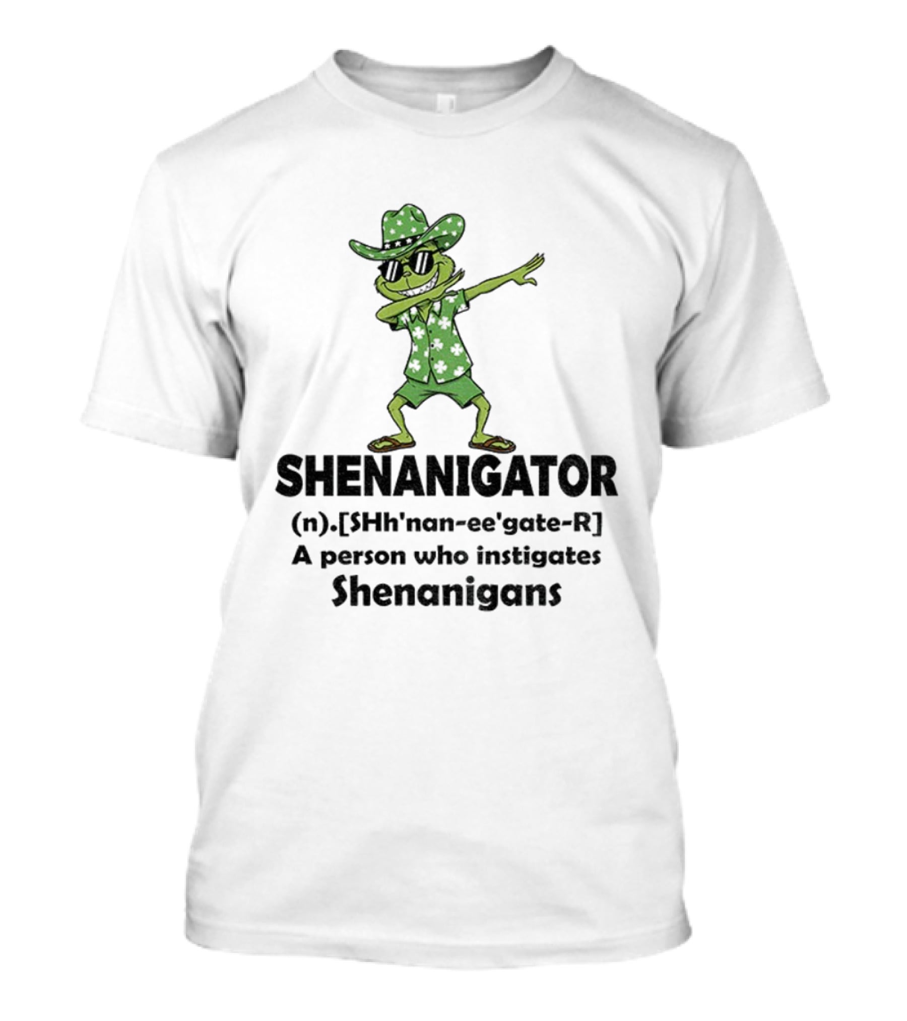 Grinch Shenanigator Definition Person Instigates Christmas Shenanigans T-Shirt