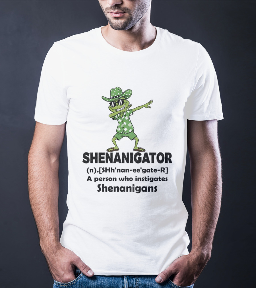 Grinch Shenanigator Definition Person Instigates Christmas Shenanigans T-Shirt