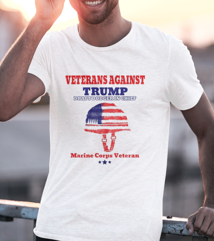Veterans Against Trump Draft Dodger In Chief Marine Corps Veteran T-Shirt