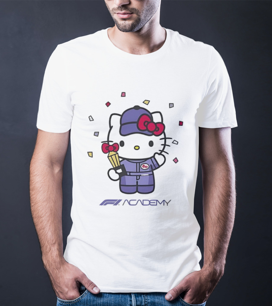 Hello Kitty F1 Academy 2025 Racing Collaboration T-Shirt
