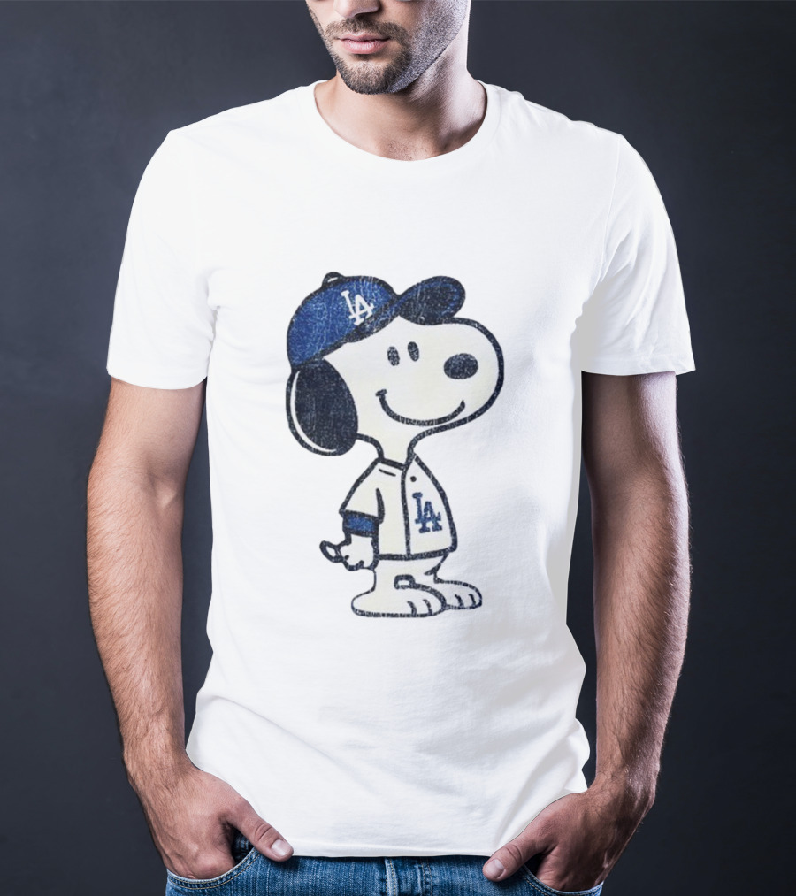 Snoopy Los Angeles Dodgers MLB Baseball Player World Series 2025 T-Shirt