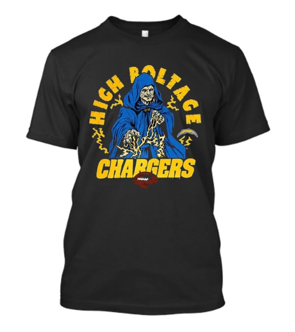 Los Angeles Chargers High Roltage Darth Sidious NFL Star Wars Collaboration T-Shirt