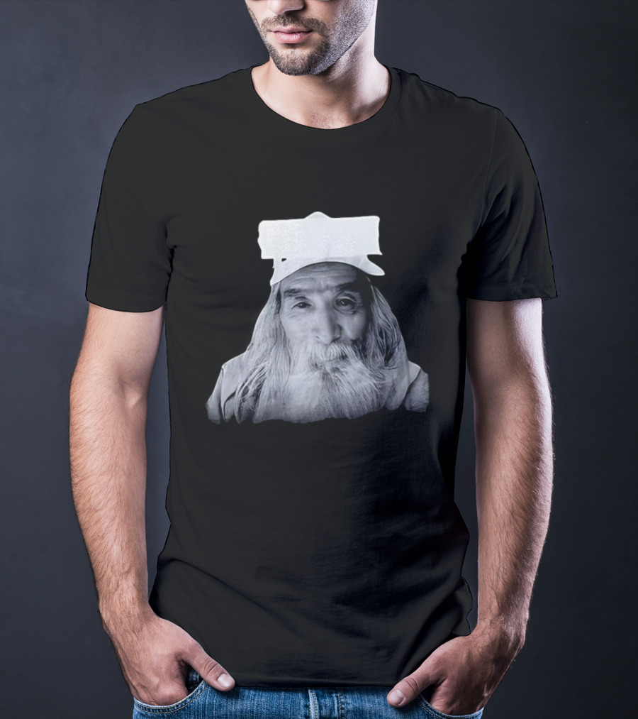 Fujimotosan Fuji Face Iconic Long White Beard And Cap T-Shirt