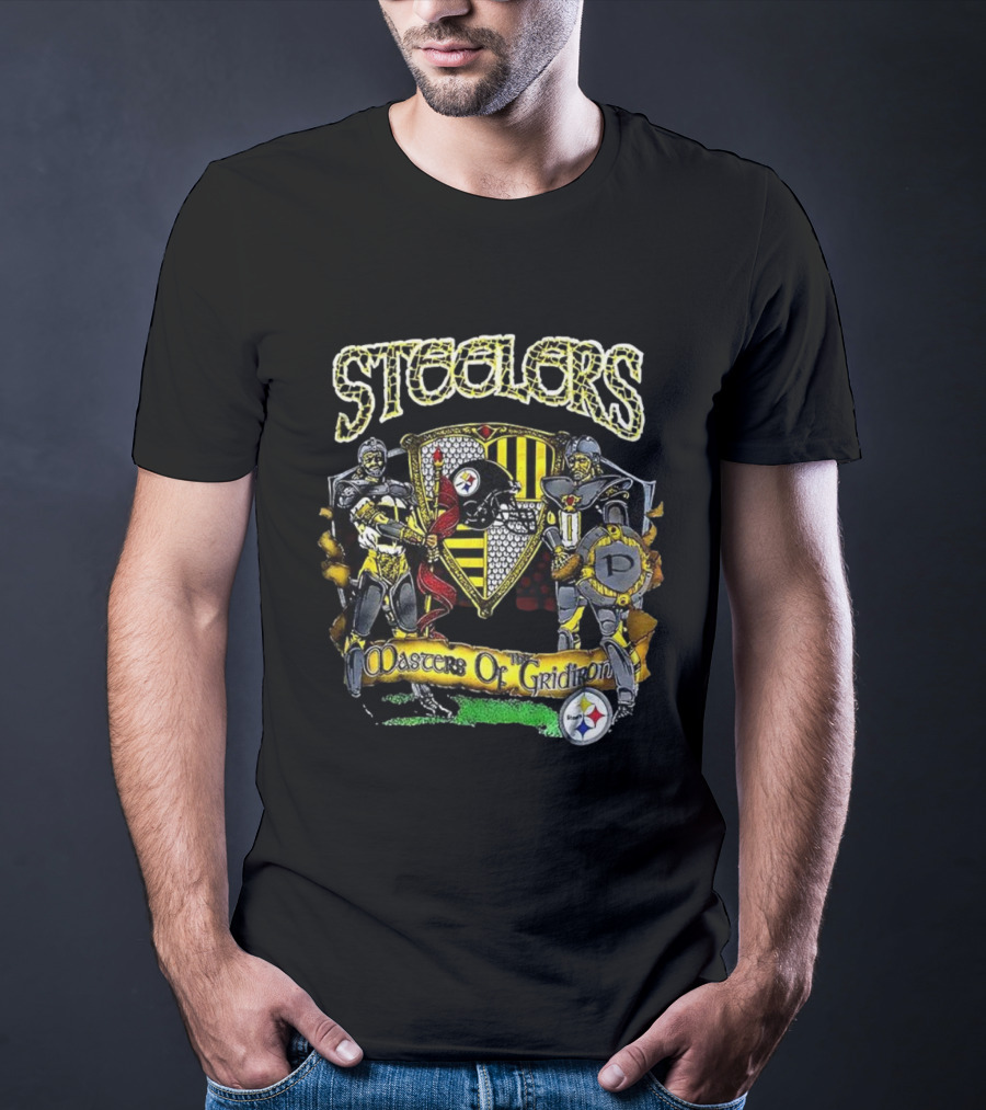 Steelers Masters Of The Gridiron Knights Emblem T-Shirt