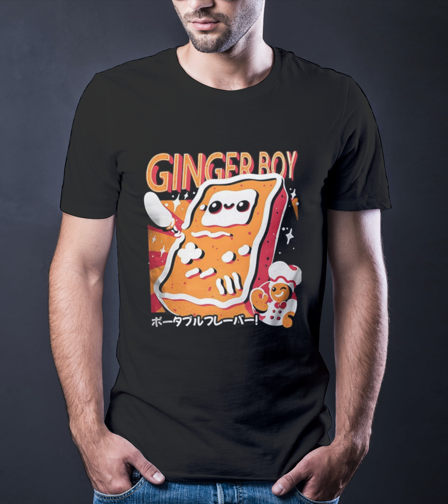 GingerBoy Gingerbread Handheld Game Console Christmas Portable Flavor Chef T-Shirt