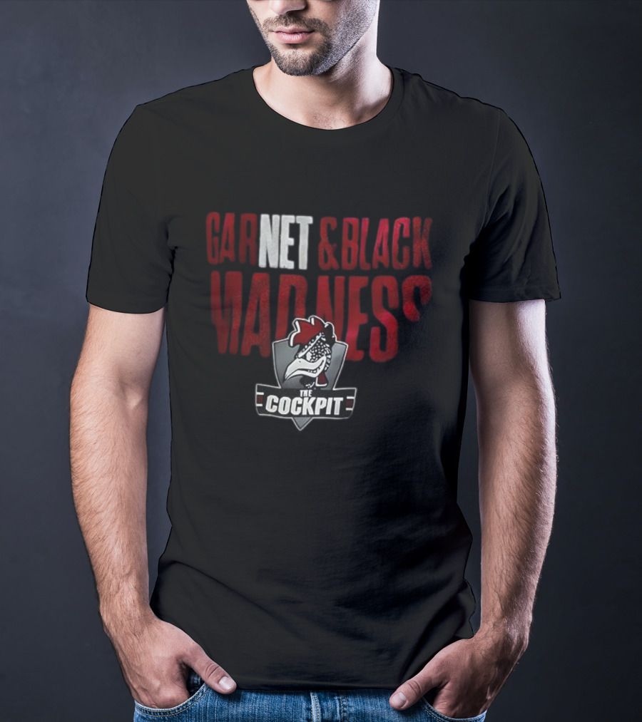 The Cockpit Garnet & Black Madness Logo T-Shirt