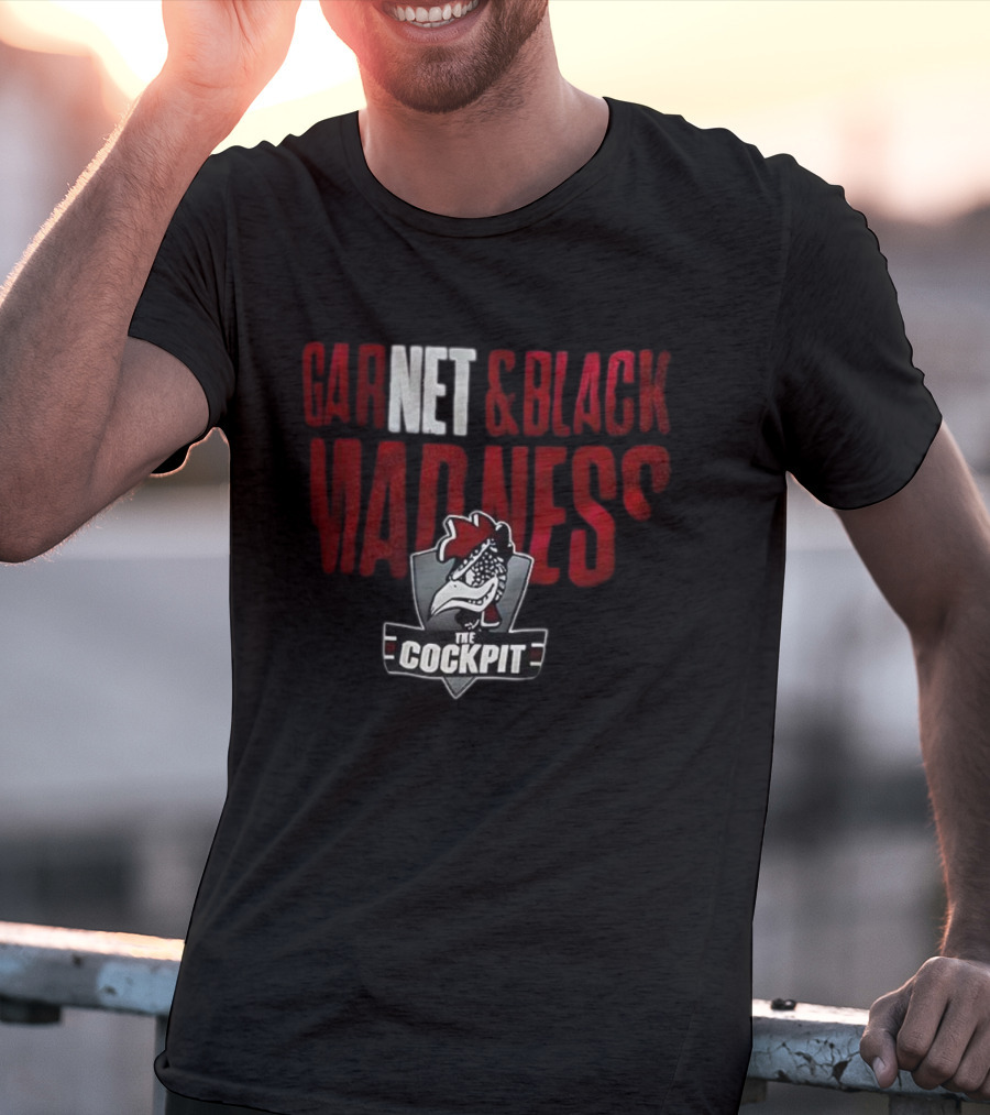 The Cockpit Garnet & Black Madness Logo T-Shirt