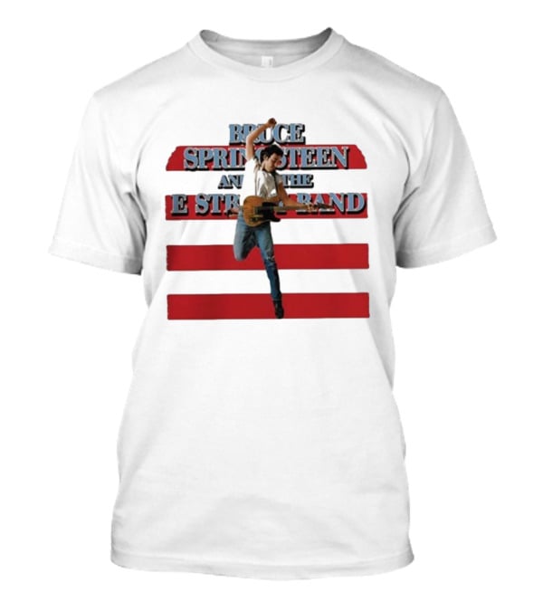 Bruce Springsteen And The E Street Band Born In The U.S.A. Tour 1984-85 Guitar T-Shirt