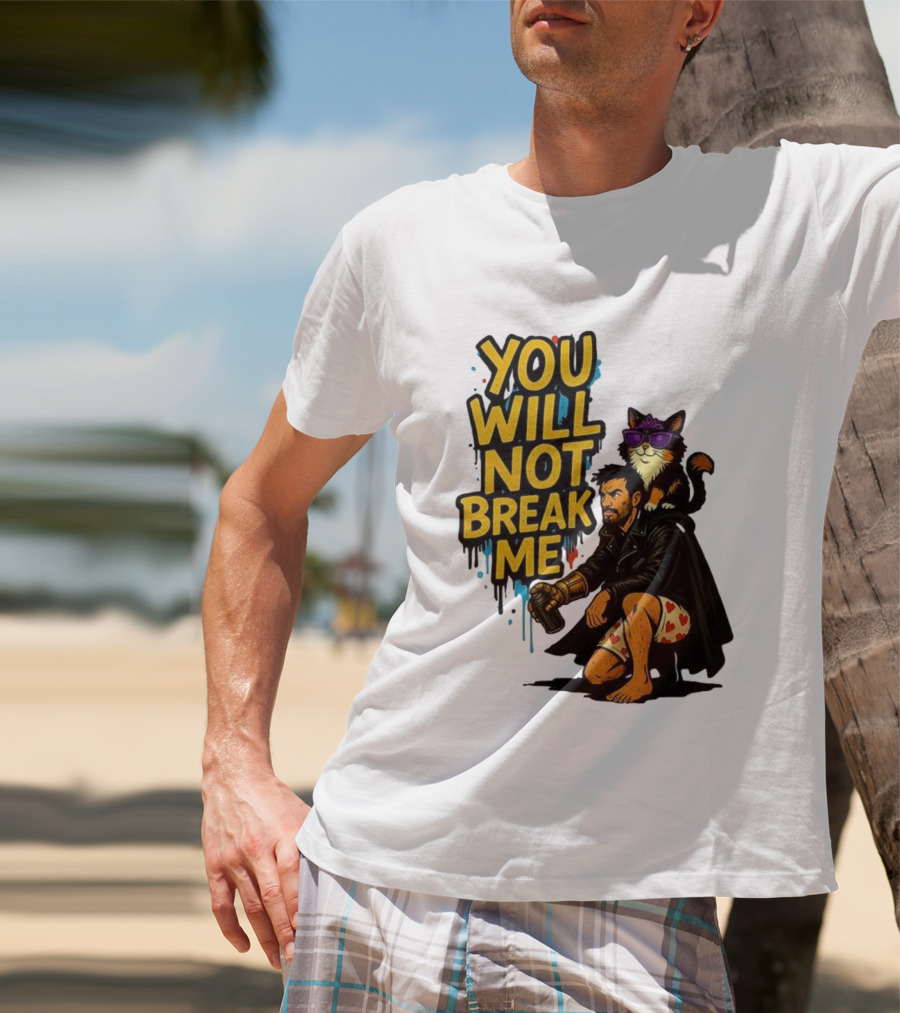Dungeon Crawler Carl You Will Not Break Me Donut Cat Graffiti Style T-Shirt