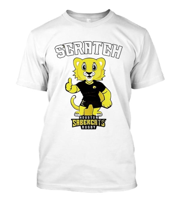 Houston SaberCats Rugby Scratch Mascot T-Shirt