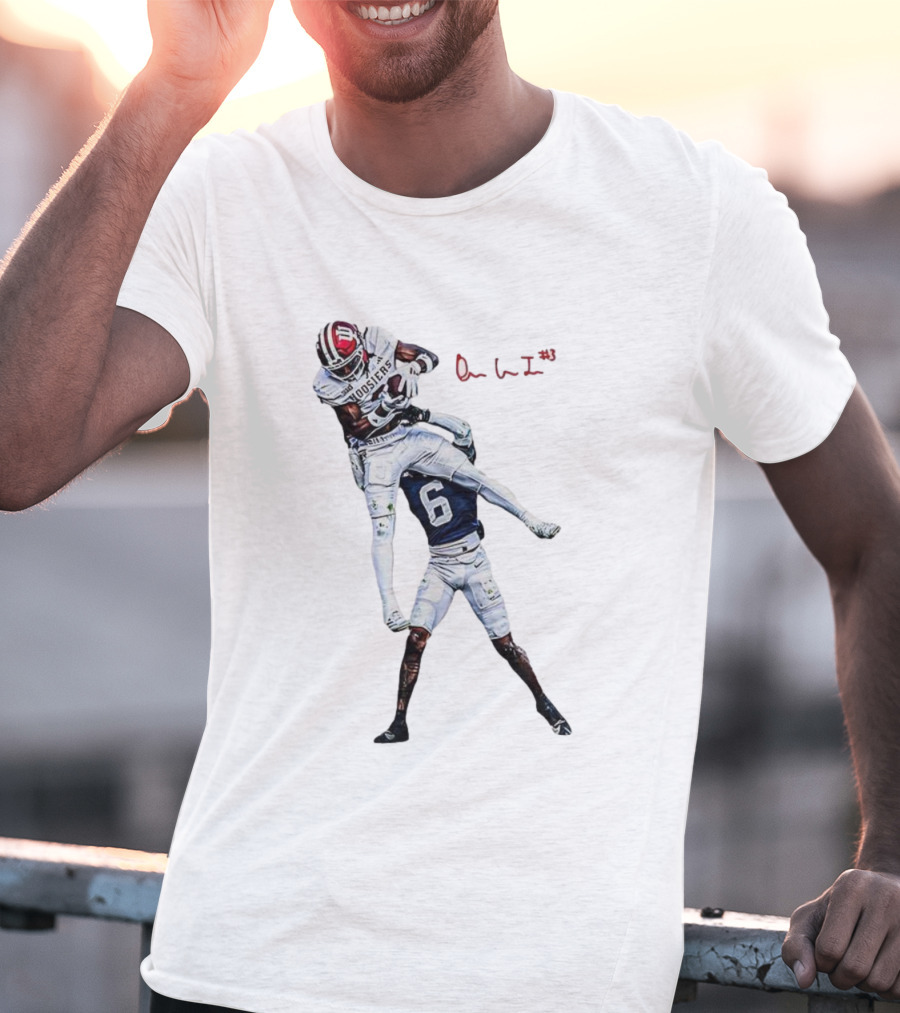 Omar Cooper Jr Indiana Hoosiers Football Catch Moment T-Shirt