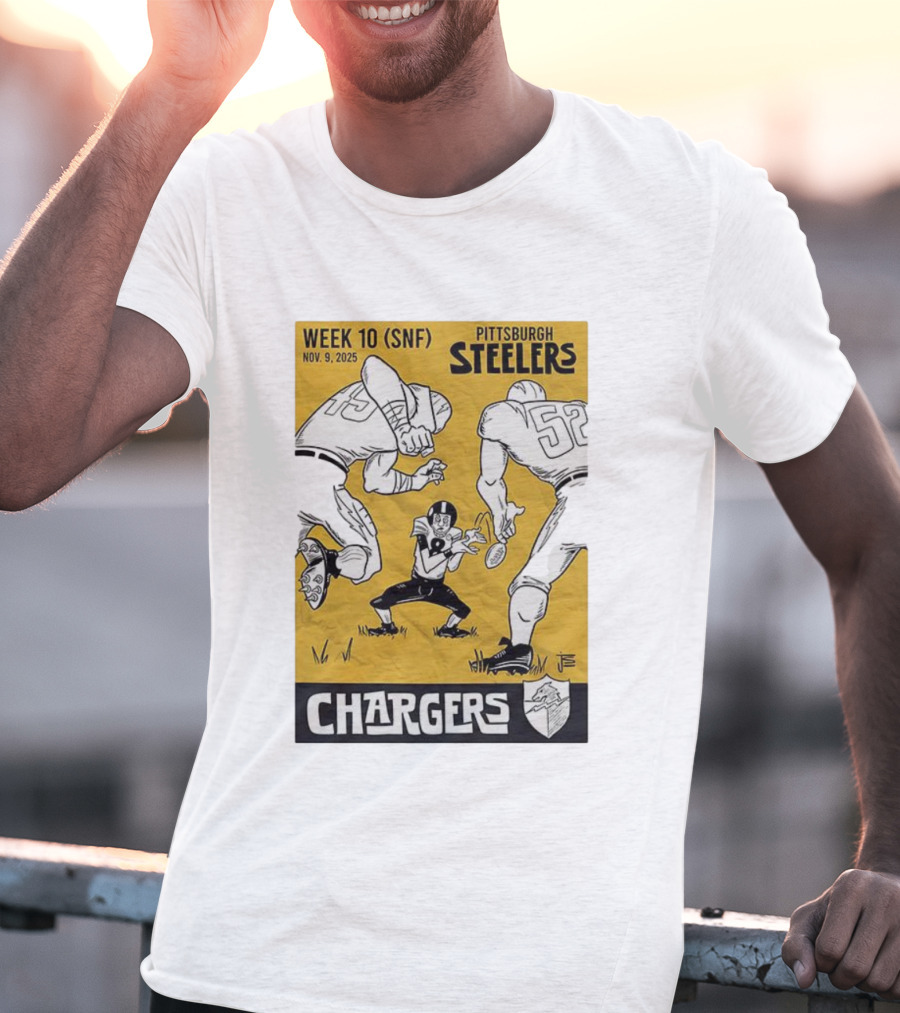 Pittsburgh Steelers Vs Chargers Week 10 SNF Nov 9 2025 Comic T-Shirt