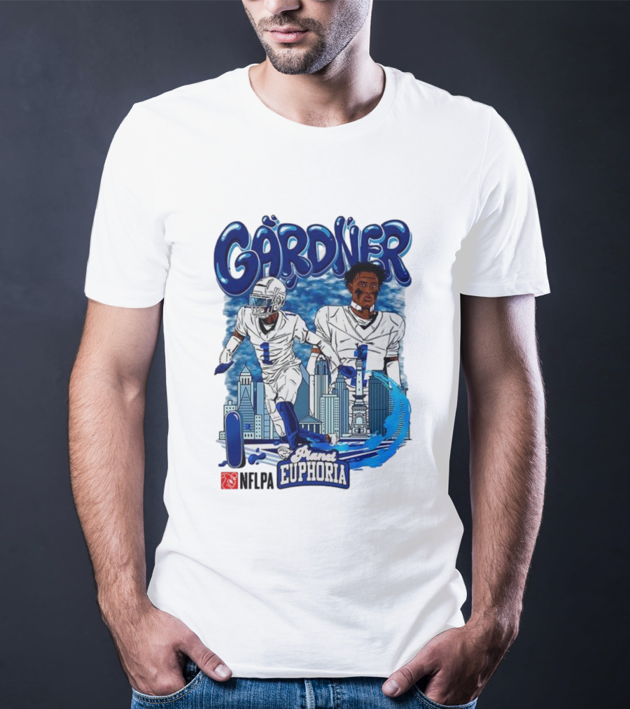 Gårdner Number 1 Primes Euphoria Football Skyline Cartoon T-Shirt