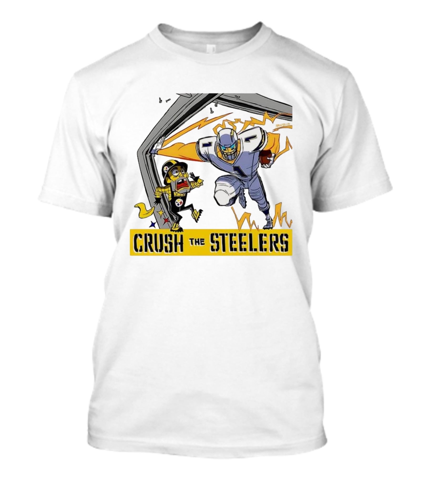 Los Angeles Chargers Vs Pittsburgh Steelers NFL 2025 Crush The Steelers T-Shirt