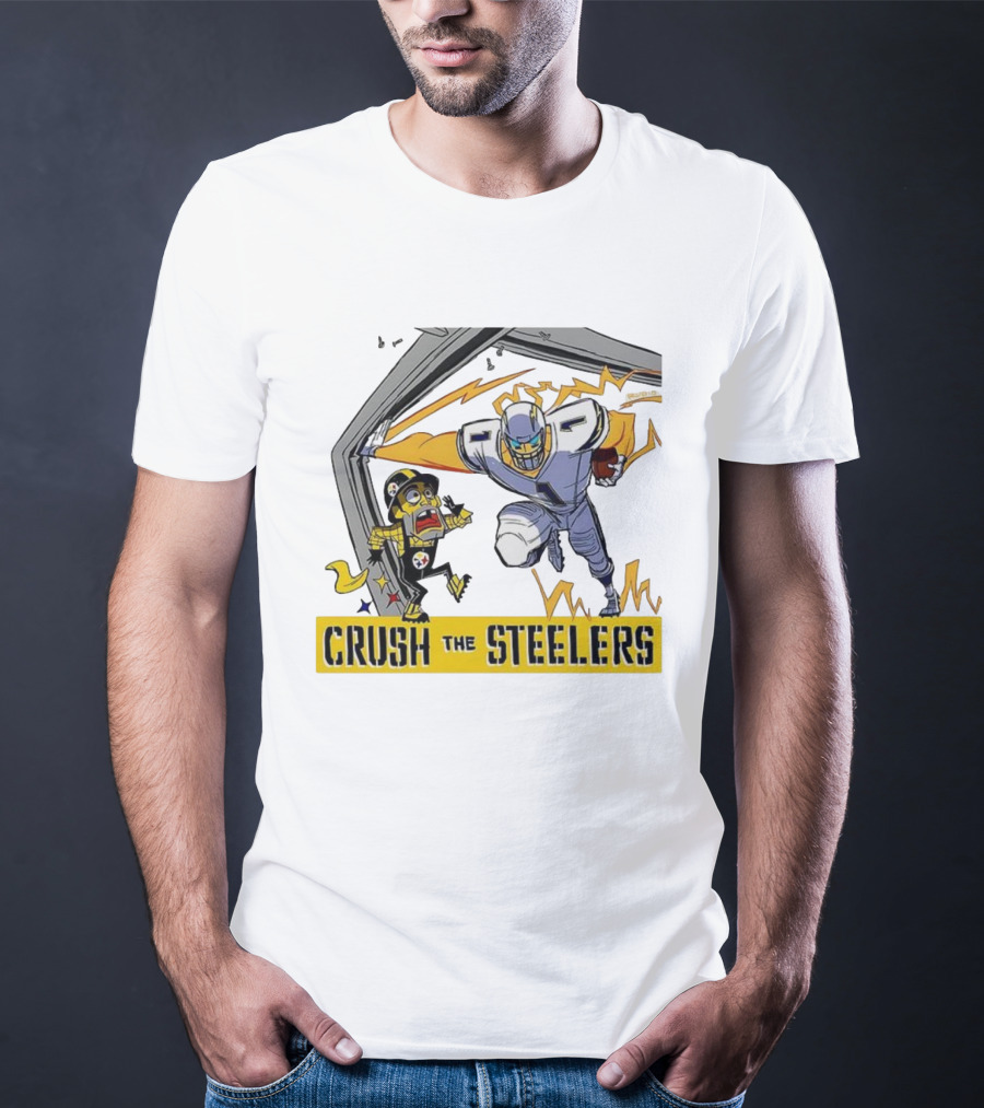Los Angeles Chargers Vs Pittsburgh Steelers NFL 2025 Crush The Steelers T-Shirt