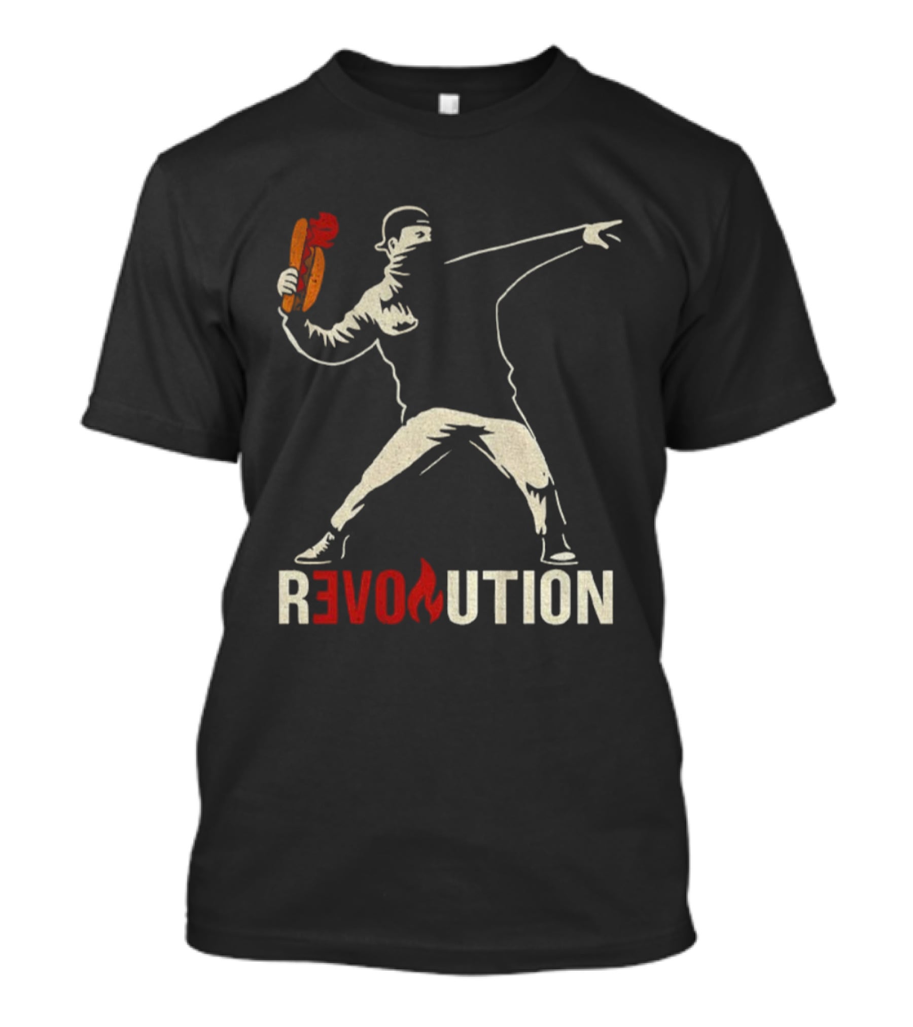 Revolution Sandwich Throwing Guy Washington DC Free Revolution T-Shirt