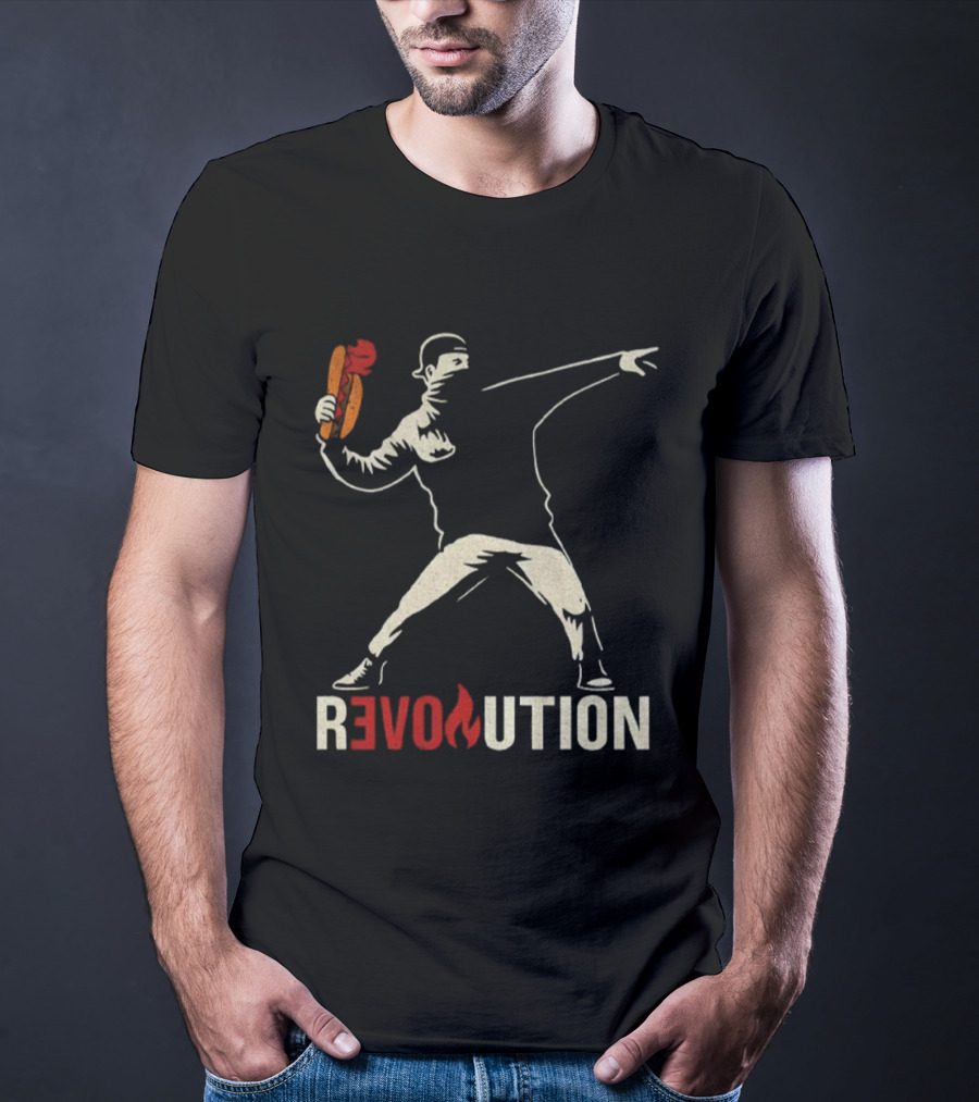 Revolution Sandwich Throwing Guy Washington DC Free Revolution T-Shirt