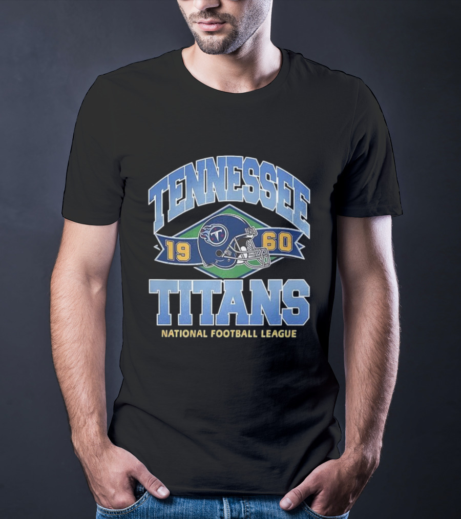 Tennessee Titans 1960 National Football League Helmet Emblem T-Shirt