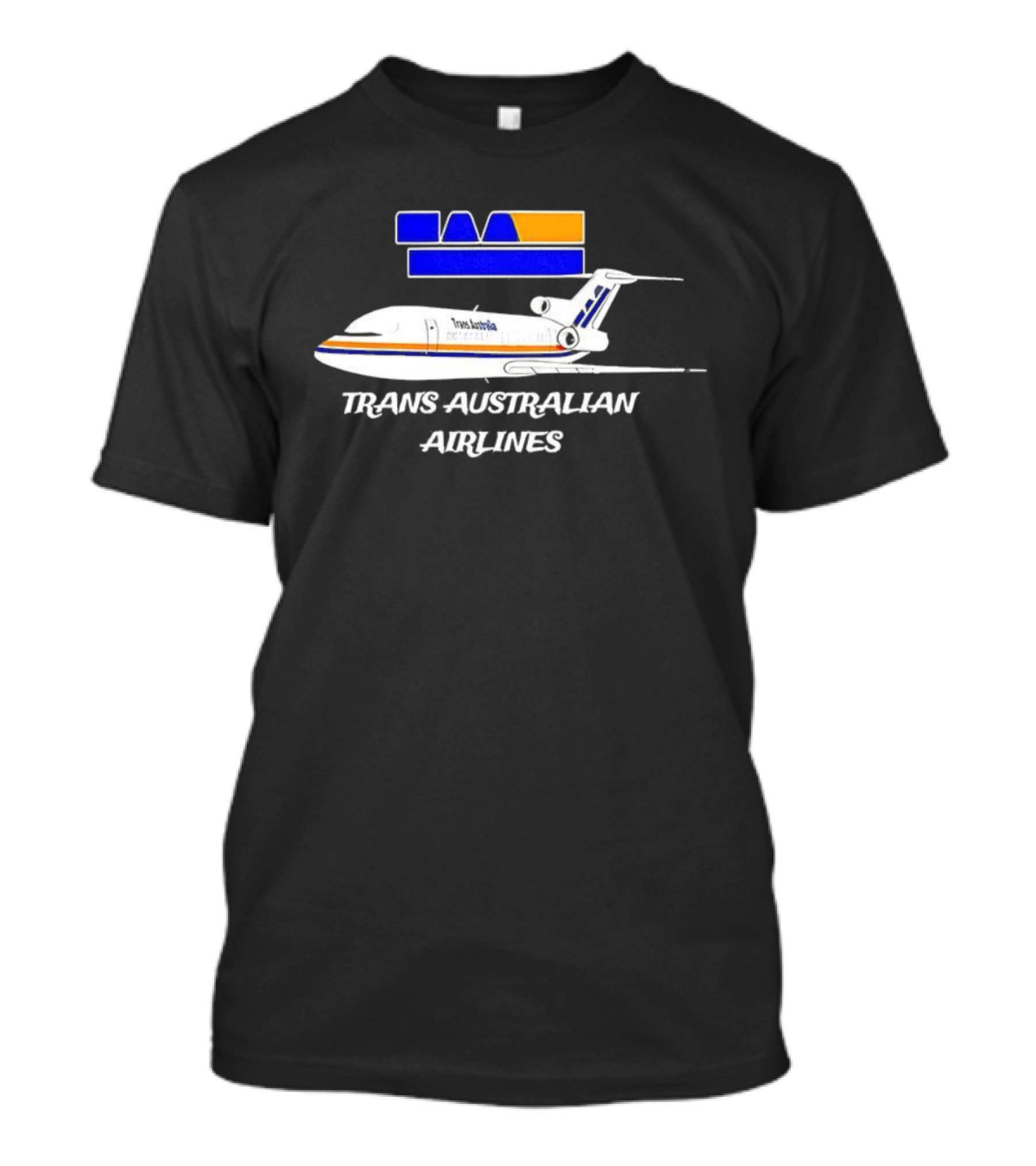 Trans Australian Airlines Classic Aviation Design Plane TAA Text Retro T-Shirt