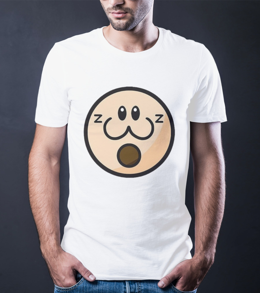 Haminations Sleepy Face Expression ZZZ Cute Cartoon Head T-Shirt