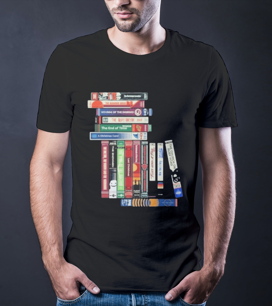 Doctor Who Voyage Of The Damned The Next Doctor End Of Time Christmas Carol Classic VHS Collection T-Shirt
