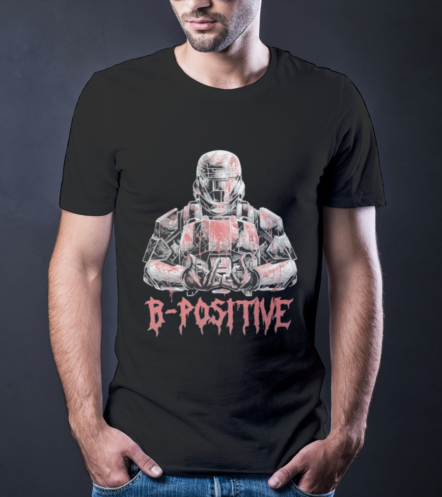 Halo Wars B Positive Spartan Armor Blood Theme T-Shirt