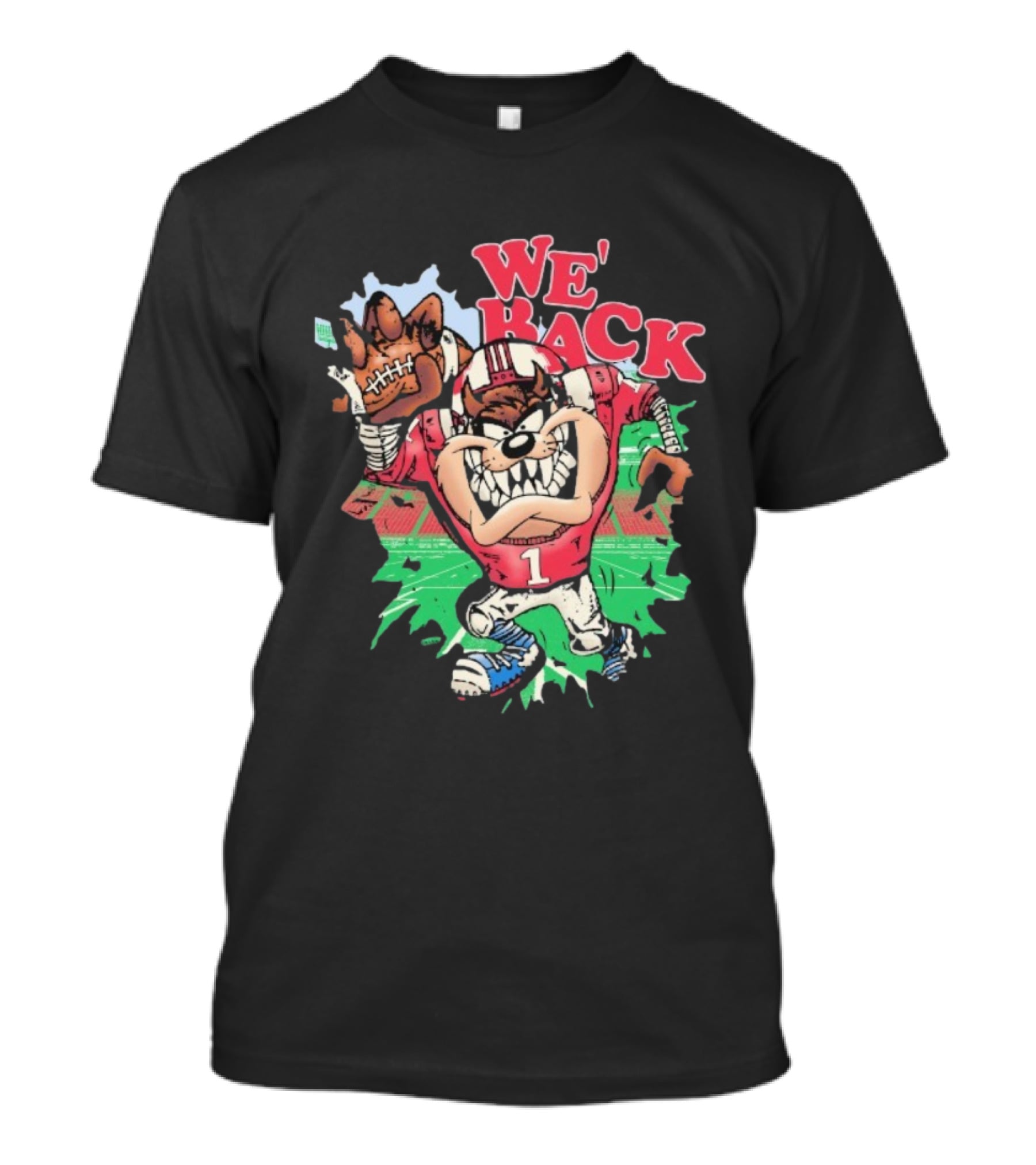 We’re Back Nebraska Cornhuskers Taz Tasmanian Devil Football Mascot T-Shirt