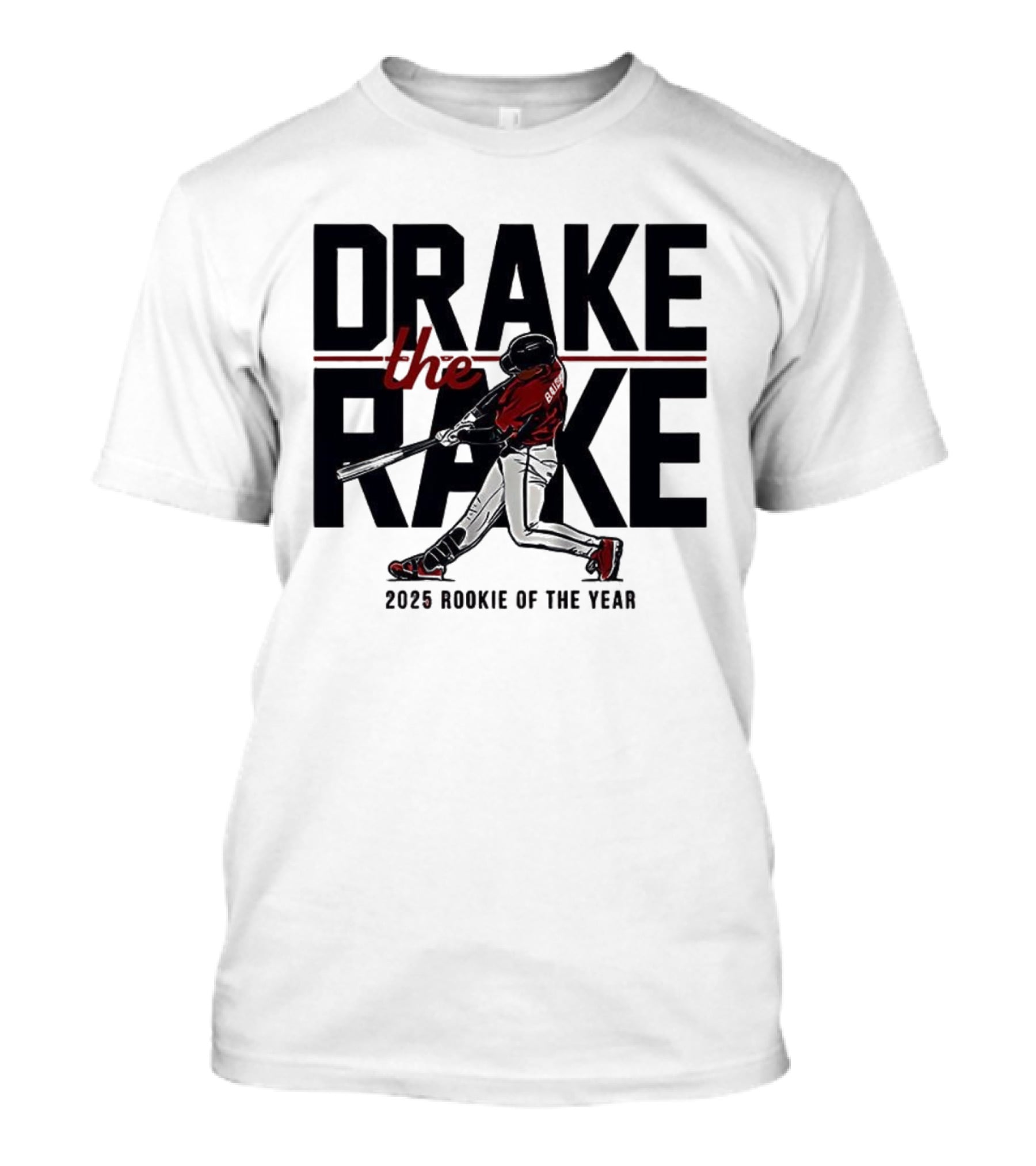 Drake The Rake 2025 Rookie Of The Year Atlanta Braves Baseball T-Shirt