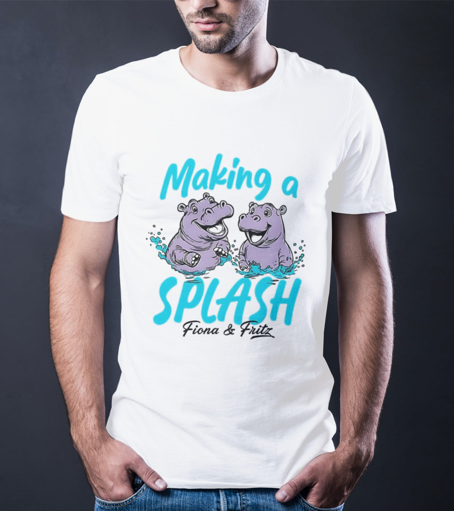 Making A Splash Fiona And Fritz Hippo Fun T-Shirt