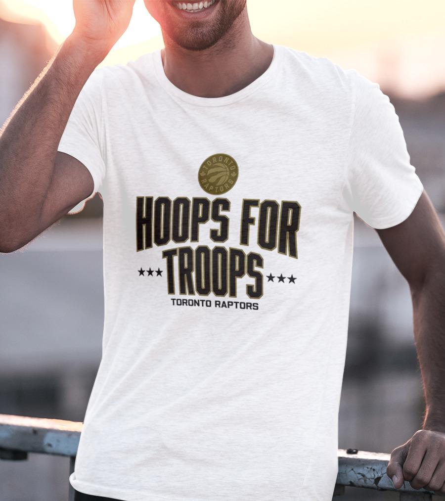 Toronto Raptors Hoops For Troops Tribute Initiative T-Shirt